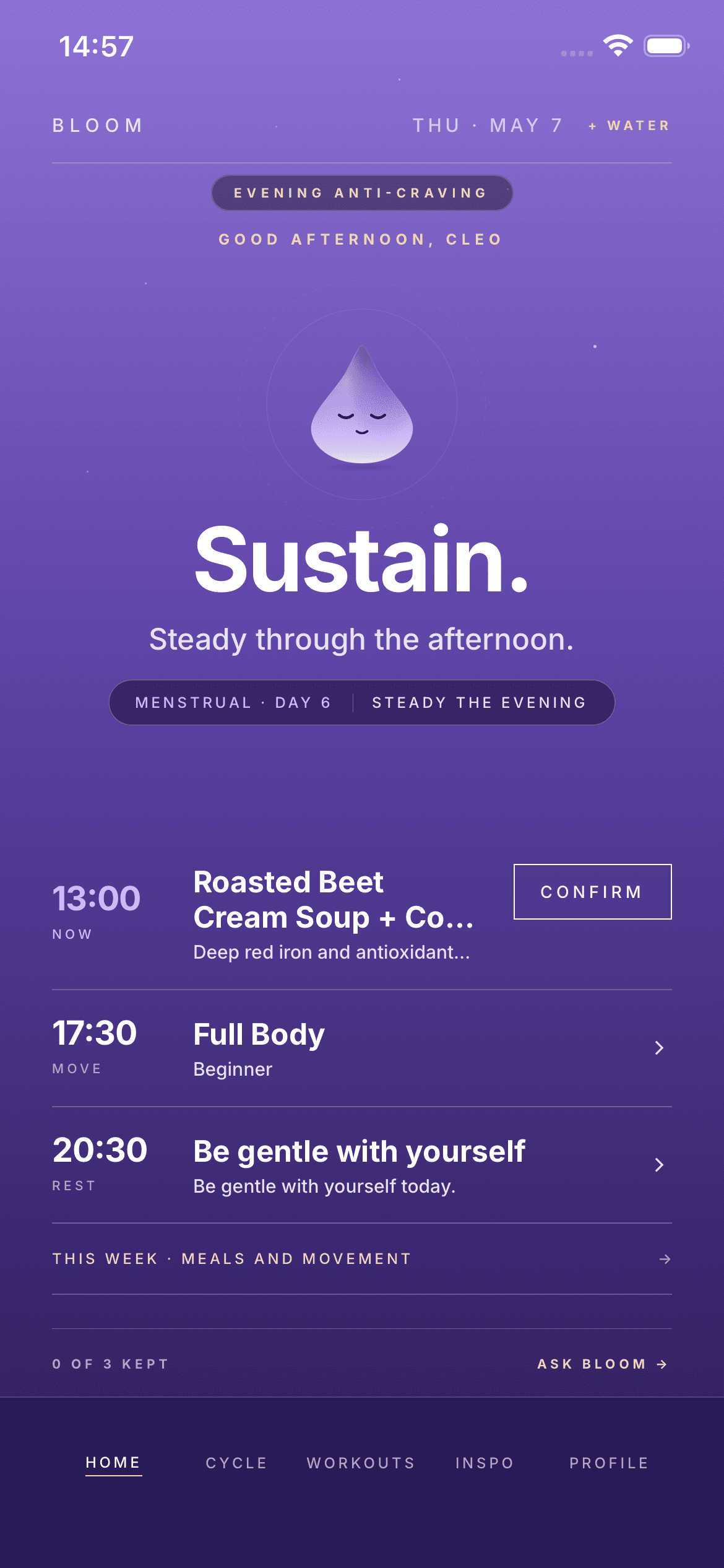 Your day, at a glance